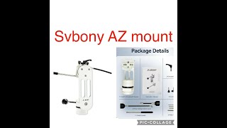 Svbony AZ Mount svbony telescope tripod mounts skywatcher explorescientific orion celestron [upl. by Orel868]