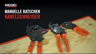 RIDGID RatschenKabelschneider [upl. by Atneuqal990]