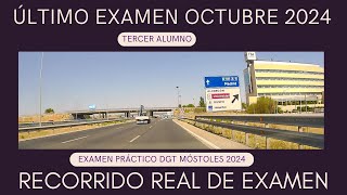 EXAMEN PRÁCTICO de CONDUCIR en MÓSTOLES  DÍA 18 DE OCTUBRE 2024  RECORRIDO REAL TERCER ALUMNO [upl. by Eicnahc437]