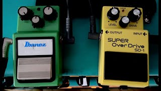 Grandes Overdrives Ibanez TS9 Vs Boss SD1 [upl. by Onstad]