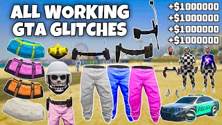 ALL WORKING GTA 5 GLITCHES IN 1 VIDEO BEST GLITCHES IN GTA 5 ONLINE 168 [upl. by Eiramllij248]