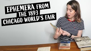 Unboxing 1893 Chicago Worlds Fair Ephemera [upl. by Ettenan]