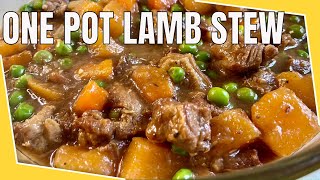 One Pot Lamb Stew  how to make easy Lamb stew  Stovetop Lamb Stew [upl. by Clapper]