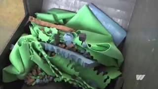 WEIMA WLK 800 shreds production waste rubber mats [upl. by Strait115]