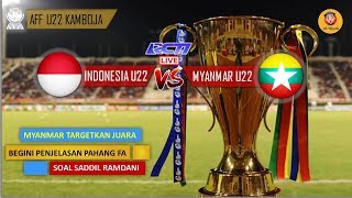 INDONESIA U22 VS MYANMAR U22 MYANMAR WAJIB KALAHKAN INDONESIA DEMI TARGET JUARA [upl. by Masson]