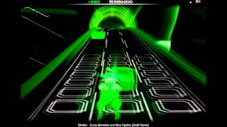 Skrillex  Scary Monsters and Nice Sprites Zedd Remix on Audiosurf [upl. by Hsejar]