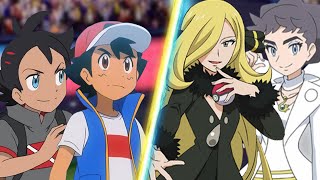 Pokemon Battle Ash and Goh Vs Cynthia and Diantha [upl. by Suiravad604]