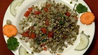 How to make Healthy Sprouted Beans  black bean salad  bean salad healthy recipe sprouted recipes [upl. by Sahcnip232]