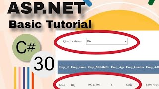 How To Display Data In GridView By Using DropDownList  Dropdown Bind Data [upl. by Wynne]