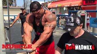 Morgan Aste trains in the Pit on Muscle Beach [upl. by Felipe98]