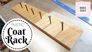 Easy DIY Rustic Coat Rack [upl. by Iilek]