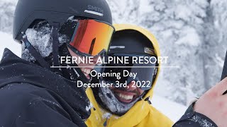 Opening Day at Fernie Alpine Resort 2022 [upl. by Sibley]