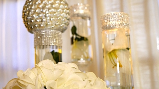 DIY  Dollar Tree Wedding Bling Centerpieces [upl. by Egief468]