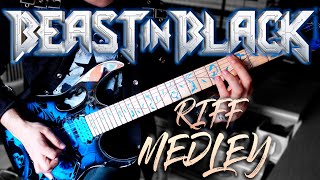 BEAST IN BLACK 🔥 Epic 20 RIFFS Medley [upl. by Cymbre]