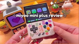 ⭐️ miyoo mini plus  the ultimate aesthetic retro gaming handheld console ⭐️ [upl. by Neersan]