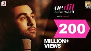 Ae Dil Hai Mushkil Title Track Full Video  Ranbir Anushka Aishwarya  Arijit Pritam [upl. by Tati]