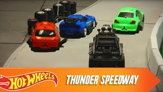 Custom Motors Cup Race 1 Thunder Speedway  HotWheels [upl. by Duwad]