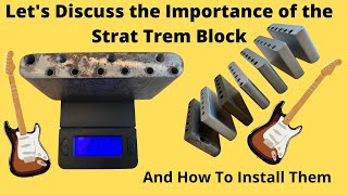 Vintage Correct Stratocaster Trem Blocks and How They Can Improve Your Tone [upl. by Nyloj]