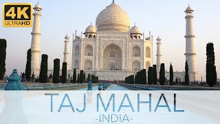 Taj Mahal India 4k Tour and Inside View HD Video [upl. by Lyrpa]