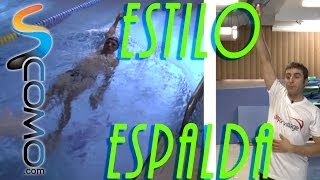 Natación estilo espalda [upl. by Morgen532]