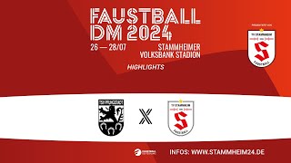 HIGHLIGHTS Faustball DM 2024  Qualifikationsspiel TSV Pfungstadt 31 TV Stammheim [upl. by Rehtnug]