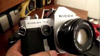 Ricoh Singlex TLS 35mmDescripcioninstalacion del rollo en la camara [upl. by Fitzhugh]