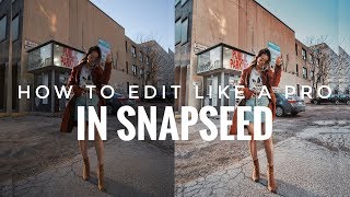 HOW TO EDIT LIKE A PRO IN SNAPSEED IN 7 STEPS [upl. by Cobby]