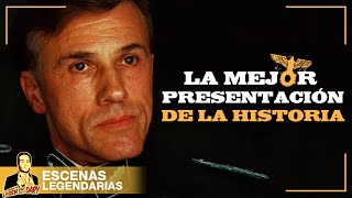 ESCENAS LEGENDARIAS  La PRESENTACIÓN de HANS LANDA Malditos Bastardos [upl. by Bull161]