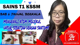 SAINS TINGKATAN 1 BAB 6 Mengenali atom molekul unsur dan sebatian dengan Snatoms [upl. by Zins744]