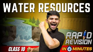 Water Resources  10 Minutes Rapid Revision  Class 10 SST [upl. by Adirem668]