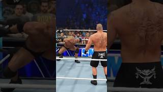 Goldberg spears Brock Lesnar WWE 2K23 goldberg spear brocklesnar wwe2k23 wwe [upl. by Necaj]