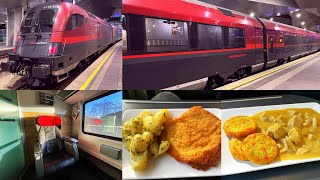 ÖBB Railjet Train Business Class Lienz  Villach  Vienna [upl. by Ellison]