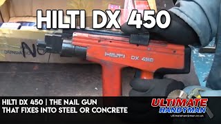 Hilti DX 450  the nail gun that fixes into steel or concrete [upl. by Gutow290]