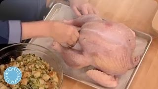 How to Stuff a Turkey  Martha Stewart [upl. by Yarised170]