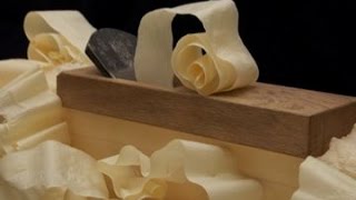 Woodworking Japanese Hand Plane Unbelievable Shavings [upl. by Wartow]