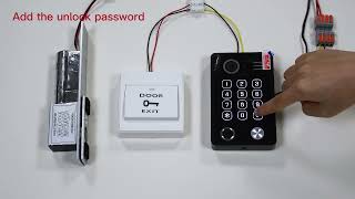 Door station 94218 How to add unlock password by keypad [upl. by Bixler]