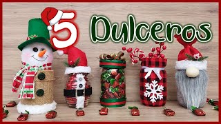 5 DULCEROS NAVIDEÑOS PARA REGALAR Manualidades navideñas para vender  Christmas sweets [upl. by Claudetta]