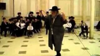 Chatzatzka Rebbe Dancing Mitzva Tantz at New Square Wedding [upl. by Eeb]