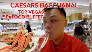 Vegas Top Seafood Buffet  Caesars Bacchanal [upl. by Onyx]