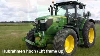 John Deere 6R  Zuidberg  Frontkraftheber und zapfwelle  Frontlinkage and PTO [upl. by Emmer]