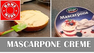 Mascarpone creme  FrischkäseSahnecreme [upl. by Idnim]