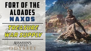 Fort of the Aloades Naxos  Loot Treasure amp War Supply Location  ASSASSINS CREED ODYSSEY [upl. by Sherard]