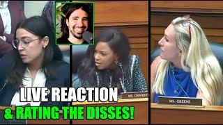 AOC amp Marjorie Taylor Greene Catfight In Congress Finally Something Important My REAL REACTION [upl. by Ertsevlis]