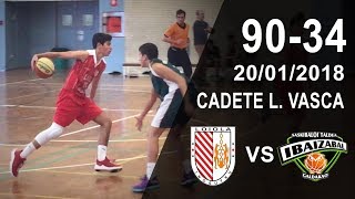 Loiola Indautxu v Ibaizabal  Resumen  Cadete Liga Vasca [upl. by Eenahs]