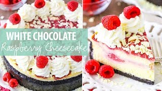 White Chocolate Raspberry Cheesecake [upl. by Idner]