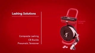 How to apply a Cordstrap Composite Lashing solution using a Pneumatic Tensioner [upl. by Ardnak]