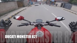 DUCATI MONSTER 821FIRST RIDENEPALl2017 [upl. by Theda]