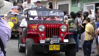 Willys Jeep Parade Exhibition Sevilla valley tourism Colombia 2012split25 [upl. by Gilly]