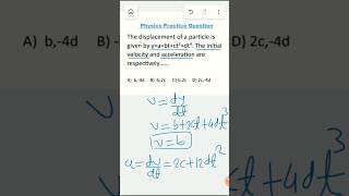 How to find velocity and acceleration using Derivative  Class 11 shortsfeed [upl. by Etireuqram]