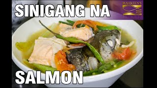 Salmon Sinigang  How to cook Sinigang na Isda  Simpleng Luto [upl. by Eanahc]